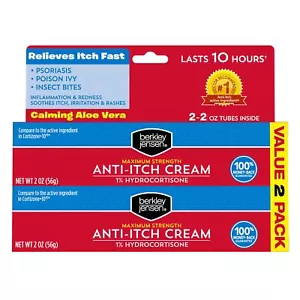Berkley Jensen Hydrocortisone 1% Cream, 2 pk. - Picture 1 of 2