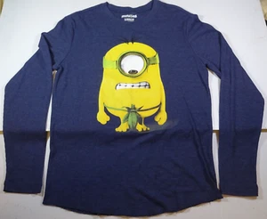 Despicable Me Minions Banana long sleeve Blue Size Medium Light thermo - Picture 1 of 6