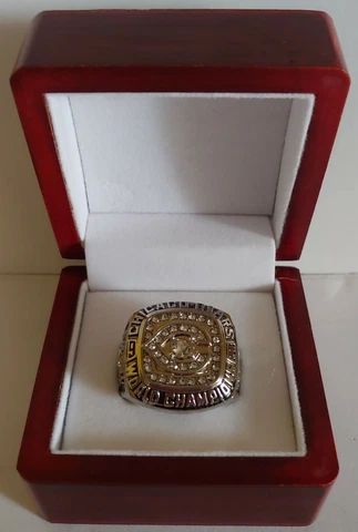 Walter Payton - 1985 Chicago Bears Super Bowl Silver Color Ring With Display Box Cover