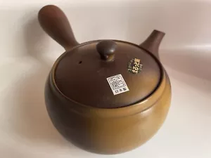 Tetera japonesa Tokoname Kyusu arcilla marrón para diestros. Vintage - Imagen 1 de 9