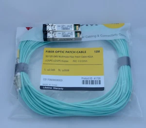 Glasfaser-Kit mit 2× Cisco SFP+ Transceivern und 15 m OM3 Kabel – 10 Gbit/s - Afbeelding 1 van 2