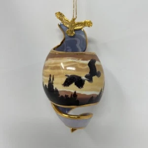 On Eagles Wings Ornament 2001 Bradford Exchange Heirloom Collection 39162 Vintag - Picture 1 of 22