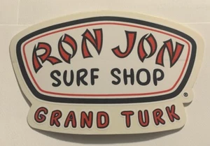 RON JON SURF SHOP Grand Turk Sticker Decal {NEW}  5.5” X 3.5” - Picture 1 of 1