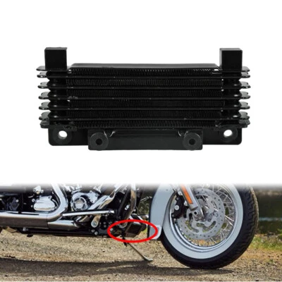 Dispositivo de enfriamiento de aceite de aluminio negro enfriador para Harley Road Street Glide 2009-2016 Foto 1 de 4
