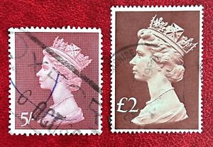 Great Britain: 1969-77, Queen Elizabeth SC# MH19, 175  27X31 & 27X38mm #04-08144