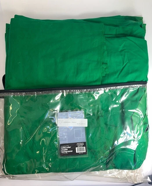 Fondo de muselina Calumet Chromakey verde color liso. MP2127 Foto 1 de 2