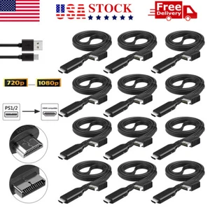 New For Sony PS1/PS2 to HDMI Adapter Cable Game Console Audio Video Cable Lot - Picture 1 of 12