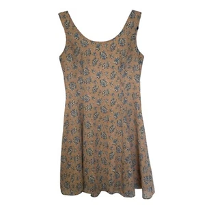 Vestido Paris Blues Vintage Años 90 Ditsy Floral Mini Línea A Talla 3 Coqueta Forrado Y2K - Imagen 1 de 15