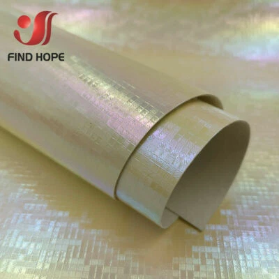 MOSAIC Laser Iridescent PU Leather Fabric For Sewing Bag Clothing Bag DIY Decor - Image 1 of 4