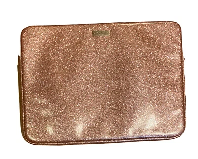 Kate Spade New York Rose Gold Glitter Padded Sleeve for 13” Laptop Tablet iPad - Image 1 of 3