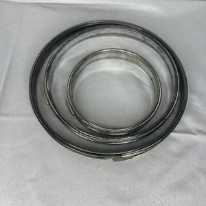 Lot Of 3 Embroidery Sewing Hoops Metal Cork &  Spring Tension Round Vintage - Picture 1 of 4