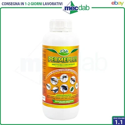 CISA ADRIATICA Insetticida Concentrato Abbattente e Residuale Permeplus 1LT