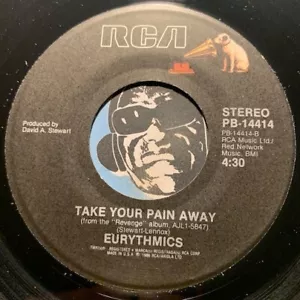 EURYTHMICS 80's 45 RCA #14414 Take Your Pain Away b/w Missionary Man M- - Picture 1 of 2