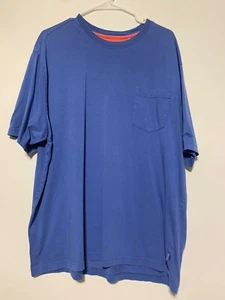 Tommy Bahama Men Size XXL Blue Cotton Relax Pocket Short Sleeve Shirt - Picture 1 of 8