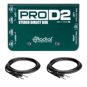 Radial Engineering ProD2 Stere Passive Direct Box Bundle with Instrument Cables - Picture 1 of 7