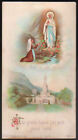 Antico Santino Cromo-Holy Card Madonna Di Lourdes 6