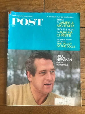 Paul Newman & Joanne Woodward Saturday Evening Post 02/24/1968 - Image 1 of 4