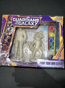 Star-Lord & Rocket Paint Your Own Statue Set Paints Brushes Guardians Of Galaxy - Picture 1 of 13
