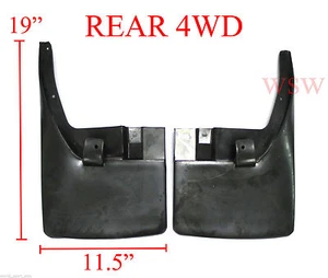 PAIR REAR MUD FLAP SPLASH GUARD FOR NISSAN FRONTIER NAVARA D40 4WD 4X4 2005-2013 - Picture 1 of 4