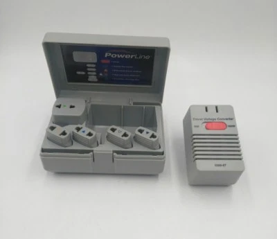 Powerline Global Foreign Travel Voltage Converter Kit w/ Adapter Plugs 0900-87  - Image 1 of 4