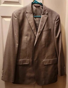 PERRY ELLIS MEN'S BLAZER 42R GRAY COAT 2 BUTTON SUIT JACKET - Picture 1 of 4