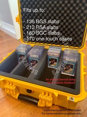XL Yellow IP65 Waterproof Storage Travel Case for Graded Card Slabs Extra Large - Image 1 of 4
