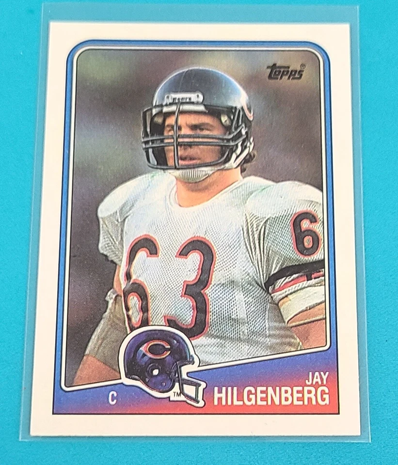 1988 Topps #77 Jay Hilgenberg Chicago Bears FOOTBALL Card D9 - Image 1 of 2