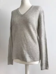 REPEAT STRICK PULLOVER GR.M/L IN HELLBEIGE HELLGRAU CASHMERE KASCHMIR PULLI - Bild 1 von 7