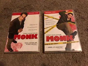 MONK SEASONS 1 & 2, DVDS, VG-SHAPE - Picture 1 of 1