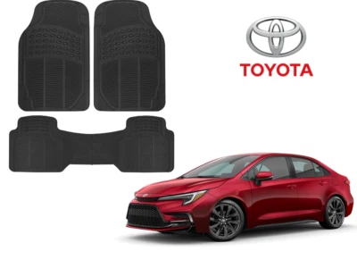 Tapete de assoalho de carro TOYOTA 3 peças conjunto completo resistente alta durabilidade - Imagem 1 de 4