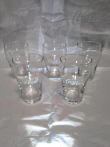 Lot of (5) Vintage 1960 s 8oz 4" Tall Drink Coca-Cola/Enjoy Coke Glasses USA - Picture 1 of 12