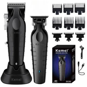 Kemei Cordless Hair Trimmer 0mm Clipper Professional Electric Cutting Machine - Picture 1 of 10