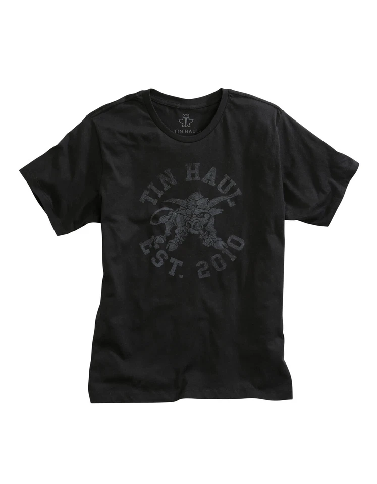 Camiseta Tin Haul Unisex Negra 100% Algodón Angry Bull S/S Foto 1 de 1
