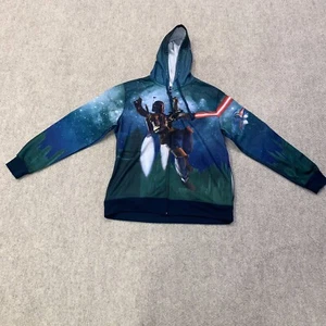 Star Wars Boba Fett Men's Size XL Hooded Zip Graphic Light Saber Movie Hoodie - Picture 1 of 10