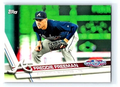 2017 Topps Opening Day #244 Freddie Freeman Atlanta Braves Dodgers - Image 1 of 2