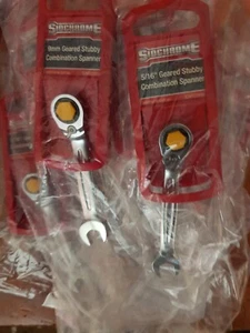 Llave de trinquete Sidchrome Pro-Series SCMT rechoncha combo engranada AF 5/16 8mm 9mm 18m - Imagen 1 de 1