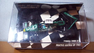 1/43 MINICHAMPS 400 830103 TYRRELL 012 PRACTICE AUSTRIA GP 1983 MICHELE ALBORETO - Picture 1 of 6