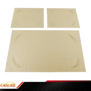 Fit For 3pcs Pre-2000 DS Golf Cart Beige Club Car Front Seat Covers PU Leather - Picture 1 of 12