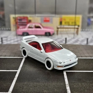 Custom Painted 2025 Matchbox White 1997 Acura Integra Type R Real Riders 1/64  - Picture 1 of 9