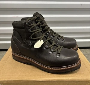 HanWag TASHI Yak Leather Stitch Down Hiking  Boots Mens US 10 NEW - Picture 1 of 6