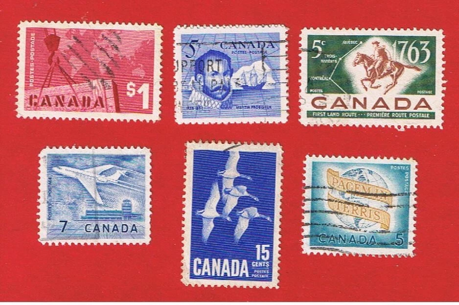 Canada #411-416   VF used   Various Scenes   Free S/H - Image 1 of 1