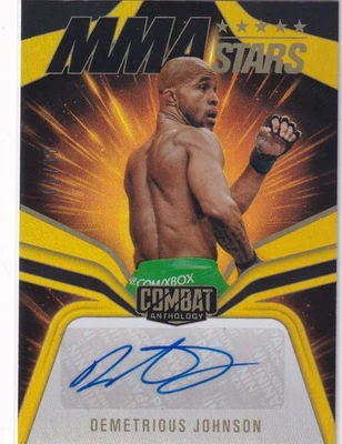 2025 Combat Anthology Demetrious Johnson 01/10 Autograph Gold Refractor - Image 1 of 3