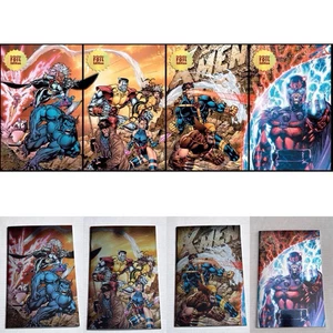 X-Men 1991 #1 Facsimile Edition Reprint Jim Lee Unknown Foil Set Of 4 - Picture 1 of 1
