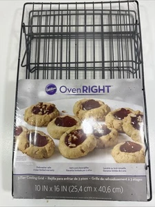 Wilton Ofen Rechts 3 Ebenen Kühlgitter Backrost Stapelbar Draht Kekse 10x16" - Bild 1 von 5
