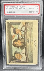 🔥📈 1959 THE 3 STOOGES #48 LARRY PLAYS BY EAR PSA 8 📈🔥 - Picture 1 of 3