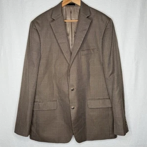 Lauren Ralph Lauren Sport Coat 44L Brown Houndstooth Blazer Jacket Classic - Picture 1 of 7