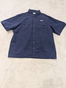 Habit Fishing Shirt Size Extra Large Blue Vented - Picture 1 of 8