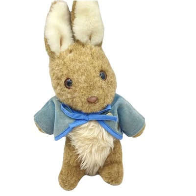 Винтажные плюшевые игрушки кролик Беатрикс Поттер Питер 1983 9,5 дюйма плюшевый кролик - Изображение 1 из 4