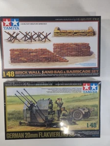 Lot of 2 - Tamiya 1/48 Military Diorama Kit + German 20mm Flakvierling - Picture 1 of 3