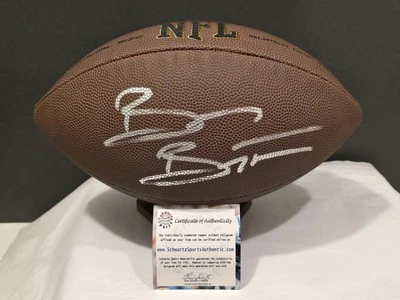 Assinado Brian "Boz" Bosworth tamanho completo Wilson Football (Schwartz) - Imagem 1 de 4